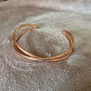 Tribe Alive Rose Gold Cuff Bracelet. Adjustable.